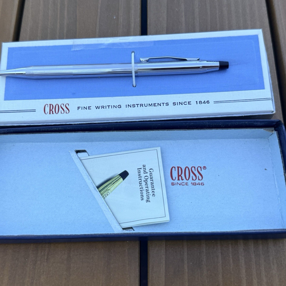 Cross Pen In Box With Paper Work Very Nice For Your Collection